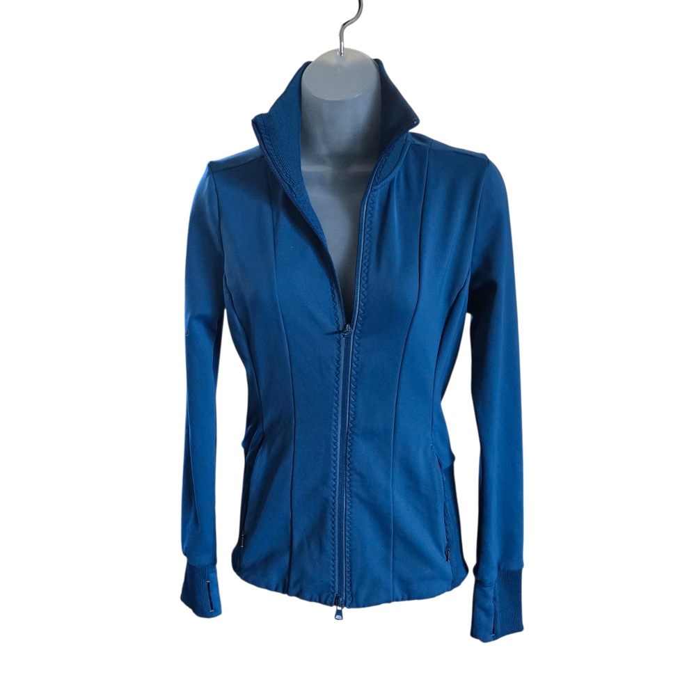 Athleta Women's Vibrant‎ Blue Bomber Jacket